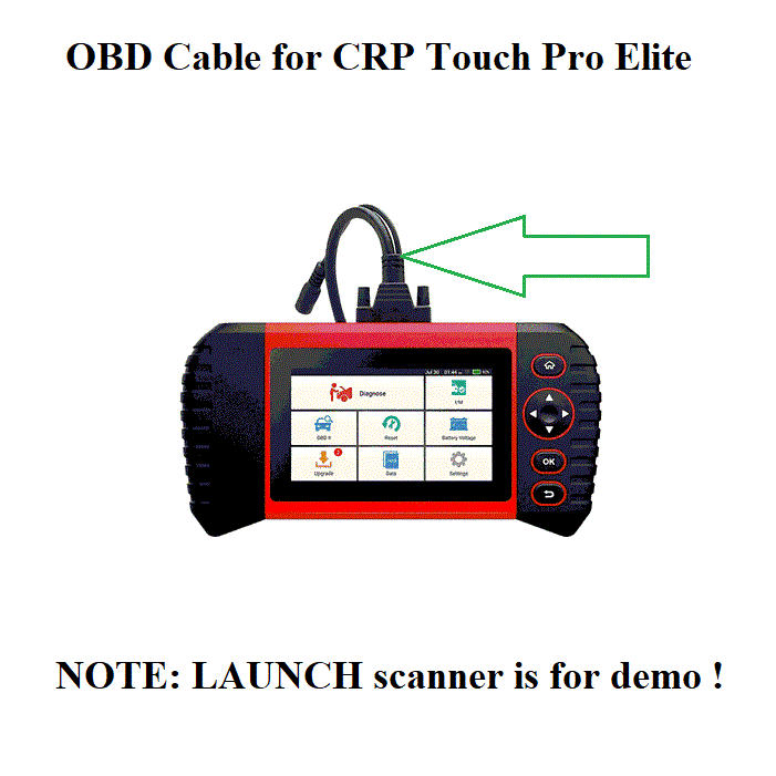 OBD2 16Pin Diagnostic Cable for LAUNCH CRP Touch Pro Elite